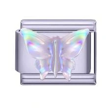 1pc Lavender Series DIY Modular Bracelet, Featuring Butterfly, Shell, Heart, Moon Elements, Rhinestone Design, Urban Casual Style, Essential For Christmas & Halloween, Autumn Tones, Local , Practical & Fashionable, Christmas Style, Charming Design, Stainless Steel Jewelry, Christmas Decor - M293579 M293580 - View 19