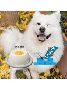 Interactive Licking Mat For Dogs & Cats, Plastic Material, Blue & White Design, Promotes Dental Health And Mental Stimulation, Gift & Celebration Item - 500ml - View 5