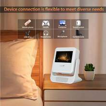 2026 New Flagship Model 4K Ultra HD Smart Dual-Screen Projector With WiFi 6, Intelligent Chip For Fast Response, Designed For Users Seeking High-Quality Visual Experience. Auto Focus And Correction, Smart Obstacle Avoidance: Automatically Identifies Obstacles And Adjusts Image, Native 1080P For Immersive Viewing. Compact And Stylish Design To Enhance Home Tech Aesthetics! - White - View 10