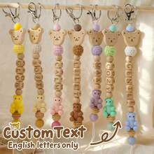 1pc Personalized Bear Keychain, Name Keyring, Party Favor, Bag Charm, Personalized Gift