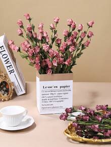 1/2支人造多头玫瑰，18.7英寸泡沫玫瑰花束，适用于室内/室外装饰、餐桌摆饰、婚礼装饰、插花、房间/家居装饰、花园装饰、情人节派对装饰 - 彩色 - 查看 5