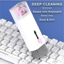 7-In-1 Wireless Car Cleaning Tool Kit, Keyboard Brush + Screen Cleaner, Suitable For Phones, Computers, Earphones - A - View 8