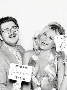 1/3/5/10/20pcs Customized Photo Props And Personalized Hand-Held Signs, Tailored For Various Celebration Occasions Such As Weddings, Parties, Birthday Parties, Bachelorette Parties, Fashionable And Elegant Photo Props. These Fun, Charming, Stylish, And Elegant Signs Can Be Used As Props For Wedding Photo Booths. - Multicolor - View 6