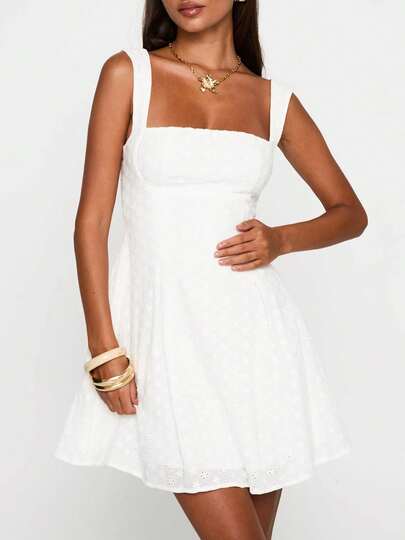 white beach dress shein Beaded Waterlily dress L / Light pink main image 1