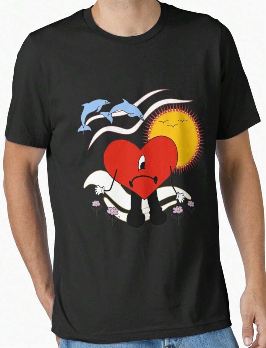 Art - Bad Bunnys Essential T-Shirt - 黑色 - 查看 1