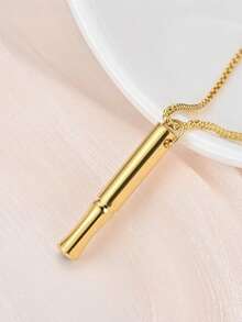 1pc Meditation Breathing Necklace, Mindfulness Anti-Anxiety Whistle Pendant, Yoga Meditation Whistle Necklace, Breathing Regulation Stress Relief Whistle Jewelry - Multicolor - View 8