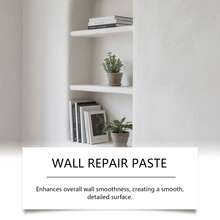 jakehoe Wall Repair Paste - Wall Care, Interior Wall Repair, Waterproof, Anti-Mold, Renovation Coating, DIY Home Repair Essential, Durable, Non-Peeling, Suitable For Damaged, Flaky, Cracked, Pitted Walls - White - View 6