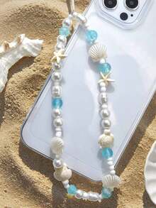 1 chiếc dây đeo điện thoại thông minh kiểu dáng nghỉ hè, đính hạt ngọc trai giả hình sao biển màu trắng, tương thích với Android và hầu hết các điện thoại thông minh, quà tặng cho mẹ, gia đình, bạn bè, trẻ em, sinh nhật, ngày lễ. - Nhiều màu - Xem 5