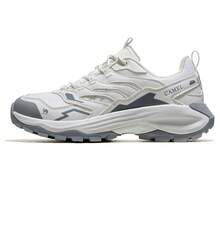 CAMEL CROWN 男士户外休闲鞋，骆驼昆仑山专业徒步鞋，秋冬情侣防滑运动鞋，户外徒步鞋，登山鞋 - 白灰 - 查看 1