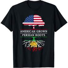 American Grown With PersianS Roots - Persia T-Shirt - Black - View 1