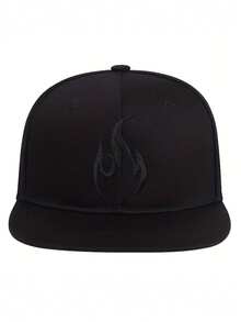 1顶纯色火焰刺绣棒球帽，涤纶材质，可调节后扣，时尚百搭，适合日常佩戴，是送给家人、朋友、男女朋友的绝佳礼物，也适合圣诞节、母亲节、父亲节、教师节、生日等场合。 - 彩色 - 查看 2