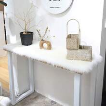 1 件奢华白色仿毛皮梳妆台垫、北欧风格白色蓬松圆形地垫、Ins 风格白色毛茸茸椅垫、装饰地毯、卧室装饰、小地毯、地毯、家居装饰、客厅地毯、客厅小地毯、卧室地毯、客厅家居装饰、户外地毯、可水洗地毯、毛绒地毯、毛茸茸地毯、秋冬地毯、厚实/蓬松 - 白色 - 查看 19