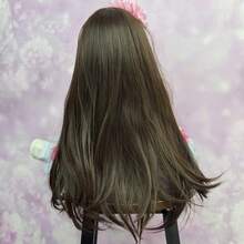 55 CM Full Soft Vinyl Body Reborn Baby Doll Toy For Girl Brown Long Hair Princess Toddler Doll Handmade Birthday Gift For Child - 乙烯基身體娃娃 - 查看 5