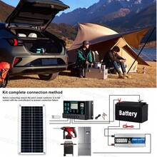 Bộ kit hệ thống năng lượng mặt trời hoàn chỉnh 10000W, chuyển đổi từ 12V sang 110V/220V, bộ điều khiển 100A, tấm pin 300W, hệ thống biến tần độc lập cho gia đình/cắm trại. - SEP-12K-D10000 - Xem 8