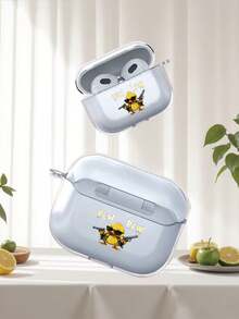 Cute Yellow Duck Pattern Earphone Protective Case, Compatible With IPhone - Also Fits 2/4, Unique Stylish Earphone Shell Compatible With Airpods 3/Pro/Pro2/Pro3, Practical Birthday/Couple Gift, Adorable And Healing Style, Conveys A Relaxed And Fun Atmosphere