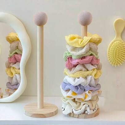 Bộ 2 kệ đựng phụ kiện tóc bằng gỗ có chân đế, giá đựng băng đô, giá trưng bày ruy băng, kệ trưng bày phụ kiện tóc chất lượng cao, thích hợp cho phòng khách, tủ trưng bày, trường học, tiệc tùng, lựa chọn tốt nhất cho sinh nhật, đám cưới, họp mặt, món quà hoàn hảo cho đồng nghiệp, bạn bè và gia đình, lý tưởng cho mùa tựu trường.