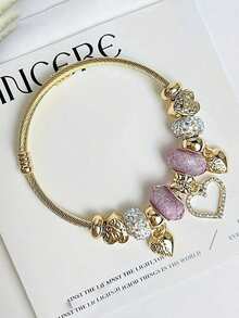 1 Piece Of Stainless Steel Swan Love Pendant Bracelet For Teenagers - Multicolor - View 2