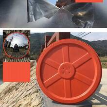 Lustro drogowe magazynowe 45cm 450mm + uchwyt - Czerwony - Zobacz 7