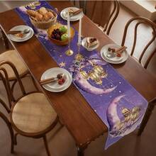 1/4/6 Pcs Set, Ramadan Placemats, Linen Dining Table Mats With Traditional Lantern Pattern, Washable Printed Tablecloths, Surface Protective Pads, Ideal Decor For Holiday Kitchen And Family Gatherings - Multicolor - View 11