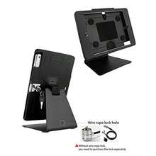 Desktop AntiTheft Security Kiosk Stand Holder Enclosure For IPad 10.2Inch 9th Gen.20218th Gen.2020 7th Gen.2019 With Lock And Key Flip And360°Rotating Horizontal Or Vertical Design(Black) - Black - View 4