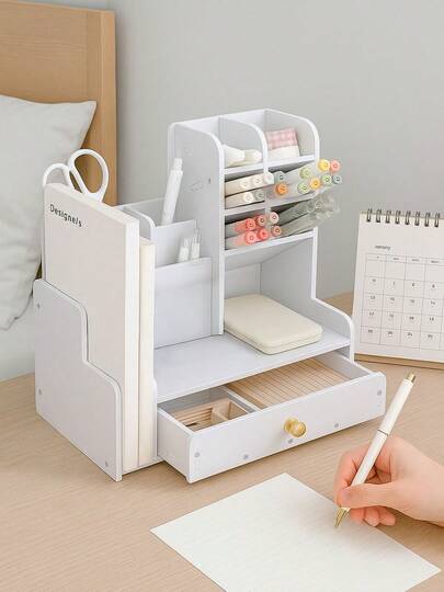 Organizador de Madera 13/18 Compartimentos Estante de Almacenamiento