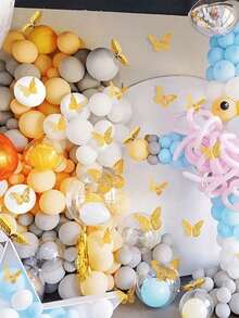 1/12Pcs/24Pcs Hollow Butterfly Wall Decals 3D Butterflies Stickers DIY Removable Refraction Shiny Gold Silver Multicolor Art Decor For Girls Bedroom Wedding Decoration Living Room Home Decor Gifts Birthday Graduation School Decor School Surprise Dormitory Decor Back To School Room Decor School Supplies , Valentine's Day, Cakes Bouquets Decorations - Silver - View 6