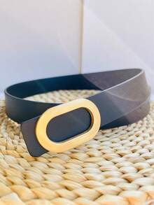 新款光滑休闲腰带，简约百搭，时尚学生风，适合搭配牛仔裤，ins风装饰，纯色PU皮革 - 彩色 - 查看 13