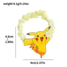 pocket monsters 6pcs The Hair Ties And Hair Accessories From The Pokémon Pikachu Series Are Stylish And Versatile, With Cute And Sweet Hair Loops And Hair Ropes. - Multicolor - View 10