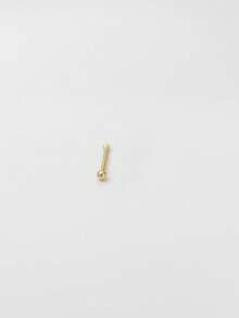 2pcs S925 Sterling Silver Plated Gold Nose Studs, Minimalist & Hypoallergenic, Unisex Tiny Piercing Jewelry, Suitable For Daily Wear By Men & Women (Delicate & Compact) - Nose Stud - View 12