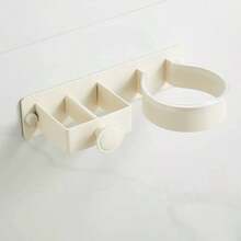 Wall Mount Hair Dryer Holder, Drill-Free Bathroom Hair Dryer Storage Rack, Straightener & Iron Organizer, Curling Iron Holder (Suitable For Salons & Bathrooms), Hair Dryer & Ironing Board Stand, Bathroom Accessories, Home Decor Bathroom Accessories - Multicolor - View 11