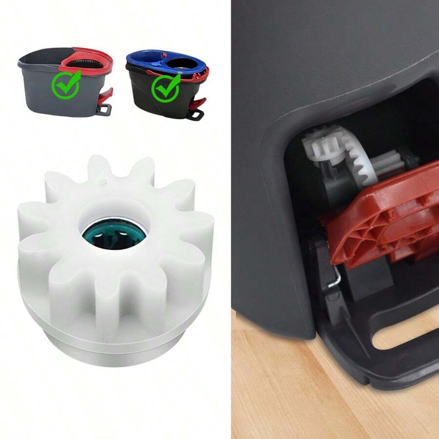 Yuunaie 1/2/4pcs Replacement Gear For O-Cedar Easy Wring 1/2 Bucket Spin Mop System, Easy Assembly High Quality Mop Bucket Accessories, Suitable For Kitchen, Bathroom Cleaning, Student Supplies
