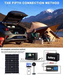 7000W Solar System DC12V to 220V Off-Grid Inverter System 100A Controller 500W Panel Inverter for Home RV Camping CE Certified - SEP-18K-D7000 - Ver 8