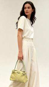 3ce Casual Versatile Minimalist Makeup Cosmetic Pouch - Lime Green - View 2