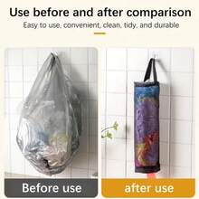 Wall-Mounted Plastic Bag Dispenser, Garbage Bag Holder, Kitchen Tool Storage Bag, Space-Saving Design, Suitable For Storing Plastic Bags, Shopping Bags, Toilet Paper And Kitchen Paper