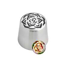 Boquillas de Relleno Rusas Extra Grandes - Juego de Boquillas de Acero Inoxidable, Adecuado para Decoración de Pasteles, Rosas y Magdalenas, Herramienta de Repostería Profesional - Multicolor - Ver 18