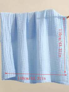 1pc 110*110cm 6-Layer Muslin Baby Bath Towel, Soft & Absorbent Infant Blanket - Multicolor - View 7