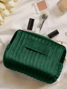 4pcs/Set Personalized Bridesmaid Makeup Bag Set, Customized Velvet Makeup Bag Set, Personalized Gift Set, Includes 1 Makeup Bag, 1 Mirror, And 2 Scrunchies, Customized Makeup Bag, Personalized Bridesmaid Wedding Gift, Customized Velvet Makeup Bag, Travel Toiletry Bag, Bridesmaid Proposal Gift, Valentine's Day Gift, Ramadan Gift - Multicolor - View 18