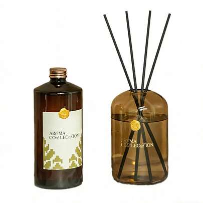 1 szt. zestaw dyfuzorów zapachowych z trzcinami do aromaterapii, wysokiej klasy, naturalne olejki eteryczne pochodzenia roślinnego, zapach do wystroju wnętrz, długotrwały aromat, uchwyt na kadzidełka z rattanu do użytku wewnątrz, odpowiedni na ślub, urodziny, walentynki, prezenty świąteczne, prezenty na przyjęcia świąteczne, do sypialni, gabinetu, salonu, łazienki, odświeżacz powietrza itp.
