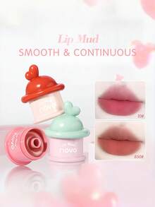 NOVO 哑光磨砂罐不粘腻唇泥柔滑丝绒美白唇膏，适用于唇部、脸颊和眼部，秋冬Y2K风格，是朋友聚会、生日、礼物的理想之选。 - 10#乾枯花蕾 - 查看 6