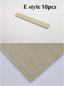 10pcs Mini Size Realistic Wood Grain Herringbone PVC Imitation Wood Flooring Model, Vintage Home Decor Natural Wood Color Herringbone Tile High Precision Detailed Texture DIY Dollhouse Accessories Miniature PVC Flooring Model Handmade Micro Landscape Scene Building Home DIY Decoration Imitation Wood Flooring Model - Multicolor - View 15