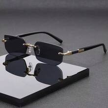 1pc Vintage Frameless Metal Couple Glasses, Best Gift Choice - Multicolor 1 - View 20