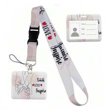 Cute Cat Cartoon Card Holder, ID Card Lanyard, Phone Strap, Key Chain, Neck Strap, Keychain, Bag Charm, Gift For Friends, Sisters, Teachers - Multicolor - View 70