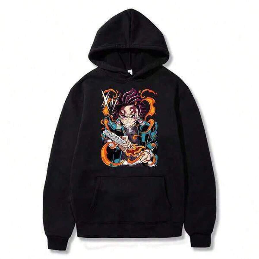 Men Outdoor Hoodies & Sweatshirts - Black - View 1