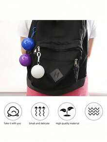 Un color seleccionado al azar. Bola portátil impermeable, un imprescindible para llevar la lluvia. Bola de compresión de chubasquero desechable y reforzado. Bola portátil de mini chubasquero, conveniente para llevar en un llavero. - Color aleatorio - Ver 2