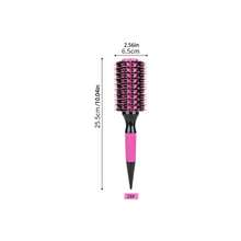 1 Peça/Conjunto Pente Brasileiro - Conjunto de Pentes para Penteado em Alumínio Vermelho - Escova de Cerdas de Náilon e Cerdas de Javali para Todos os Tipos de Cabelo, Inclui Pente Desembaraçador e Modelador de Madeira, Borla de Ar, Pente Quente em Formato de Pêra, Pente Modelador - Multicolorido - Visão 17