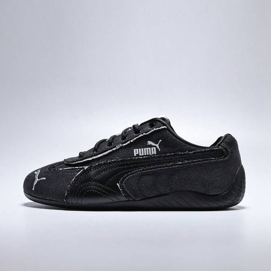 Puma Unisex SPEEDCAT Casual Low-Top Sneakers 40711001 - Black - View 1