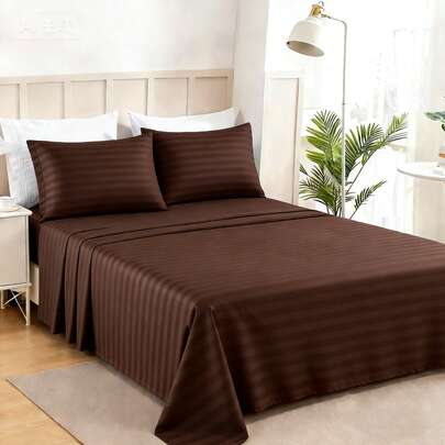 AMOROSA Juego de Sábanas Egipcias Premium(Sábana de Cajón+Sábana Plana+ Fundas de Almohada)2000 Hilos–Microfibra de Alto Lujo Súper Suaves al Tacto,Transpirables y Antiarugas Bolsillo Profundo Producto Hecho en Local Calidad Garantizada Tamaño Individual Matrimonial Queen King