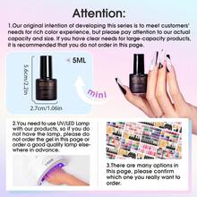 ROSALIND Mini 24Pcs Gel Nail Polish Set 20 Colors Gel Polish With Base Coat No Wipe Top Coat Matt And Glitter Top Coat Purple Red Blue Green Nail Polish Gift Set Each Bottle 5ml Beginner-Friendly