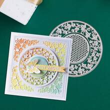 Creative Butterflies And Leaves Metal Cutting Dies, DIY Scrapbooking Album And Embossing Stencil, Greeting Card Making Tool, Card Paper Cutting Crafts ,Gift Card Making Template Die Cuts. - Silver - View 5