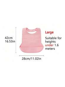 1件成人加大码可重复使用硅胶围兜，可调节扣环设计，经久耐用且易于清洁，适合老年人护理，是感恩节、圣诞节、母亲节、父亲节的绝佳礼物。